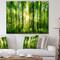 Designart - Forest with Rays of Sun Panorama - Landscape Art Print Canvas